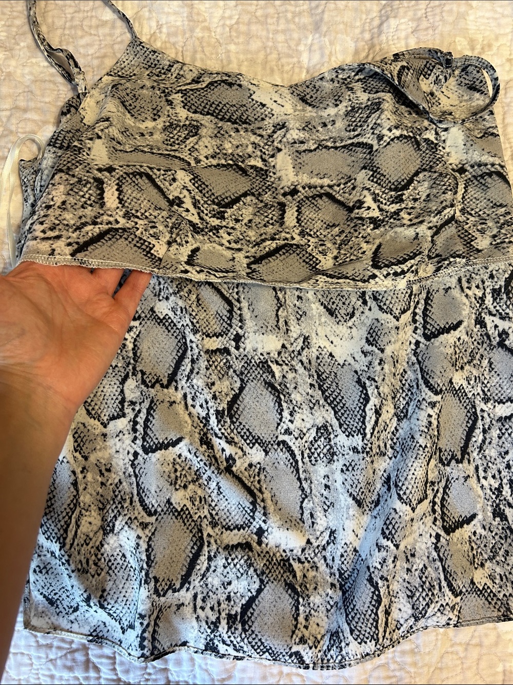 Snake Print High-Low Cami - Picture 7 of 10